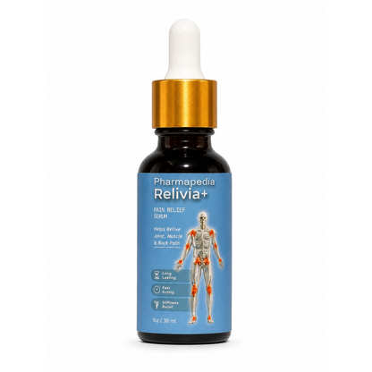 Pharmapedia Relivia+ Pain Relief Serum | Fast-Absorbing Joint, Muscle & Back Pain Relief Oil (30ml)