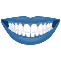 Clean teeth with sparkle icon
