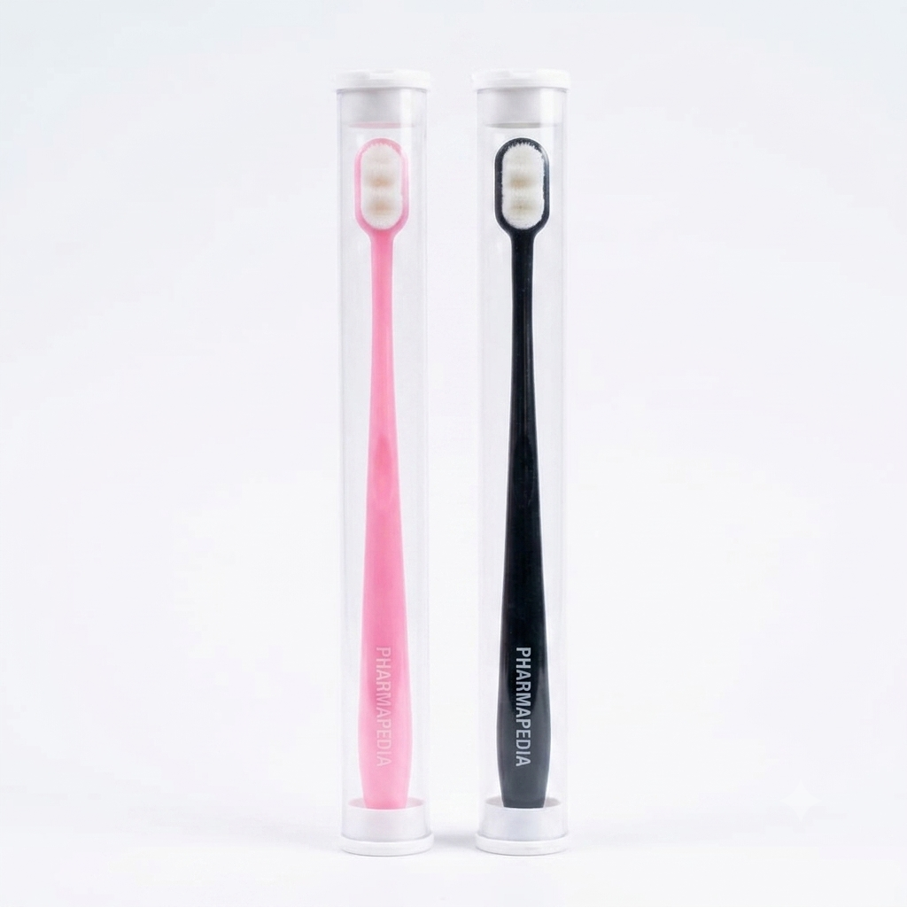 pharmapedia nano toothbrush - 12,000 ultra-soft bristles